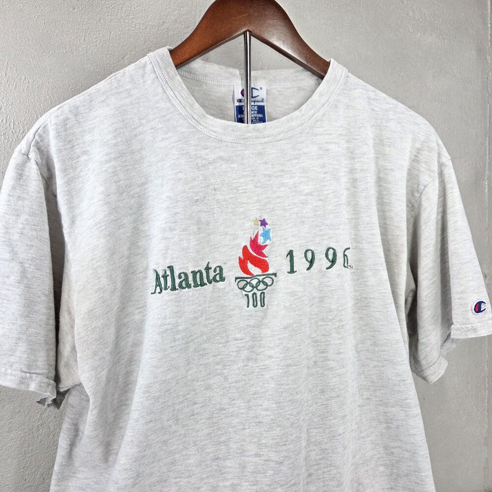 Vintage 90s Champion Atlanta 1996 Olympic Centennial Shirt Sz L